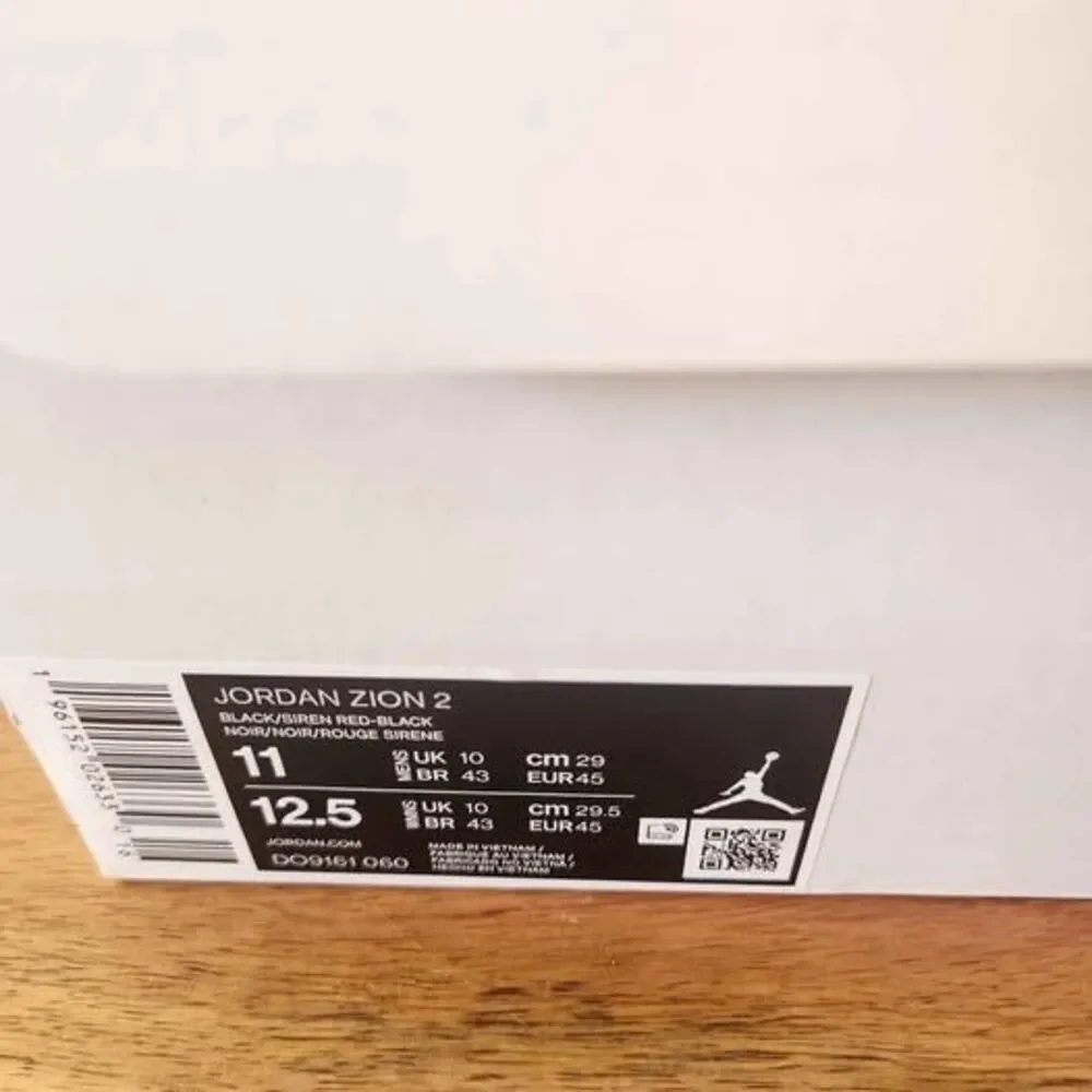 Jordan Zion 2 Black Cement Size 11 Used